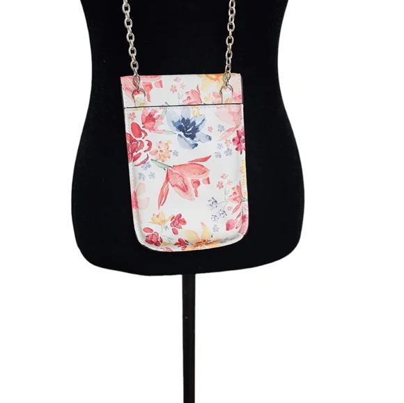 SAFE KEEPER Flower Print Vegan Leather Crossbody - Picture 5 of 5